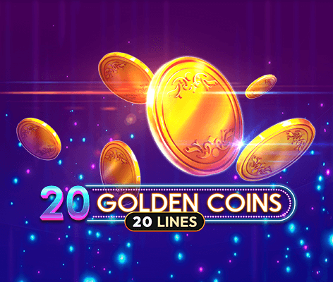 Moedas douradas de jogo de casino